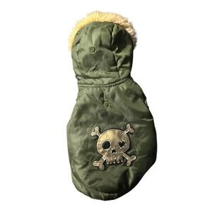 Handsome Pete Dog Jacket Small Skull & Crossbones
